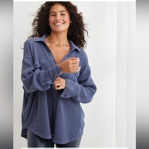 Aerie lumberjane waffle shirt